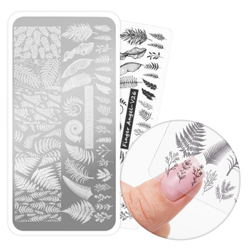 Placa para sellos con motivos Finger Angel V26 MollyNails