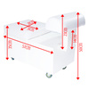 Taboret pufa z podnóżkiem do pedicure CO CN01306