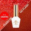 5+1 безкоштовно Гібридний лак Molly Nails Flashing Lights Neon Queen of Love без HEMA/Di-HEMA 8 г № 645