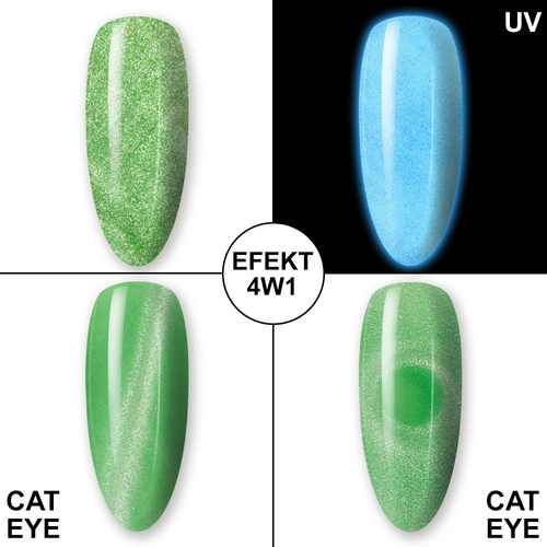 MollyLac Night Glowing Exciter HEMA/Di-HEMA Free 10g No. 678 glow-in-the-dark hybrid nail polish