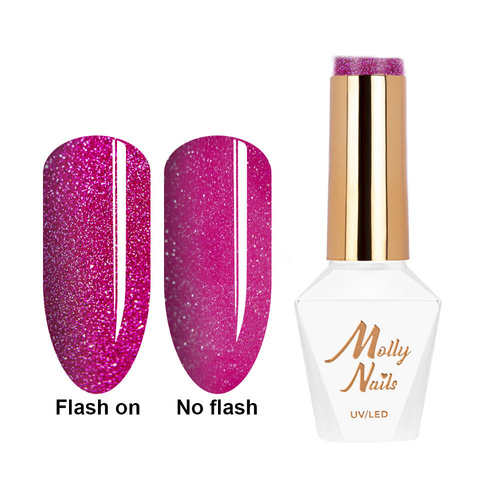 5+1gratis Lakier hybrydowy Molly Nails Duo Flashing Lights Rose Of Dreams HEMA/Di-HEMA Free 8g Nr 601