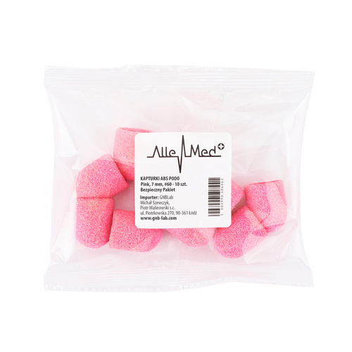 Cappucci per pedicure 7 mm, gradazione 60, 10 pezzi, ABS, Podo AlleMed, rosa