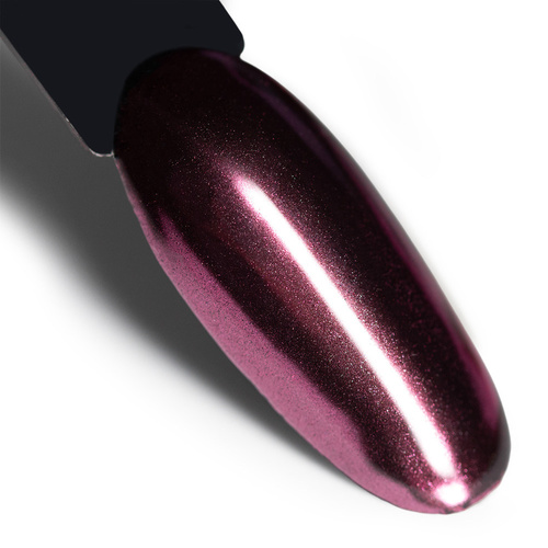 Polvere per decorazioni sulle unghie con effetto specchio MollyLac Glass Effect Deep Pink n. 4