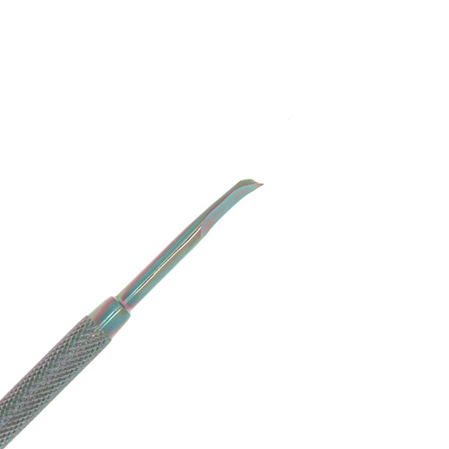Cuchilla doble para retirar las cutículas y pinza para limpiar las uñas Rainbow n.º 5