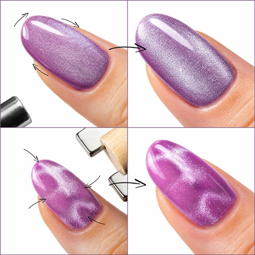Magnes magnetyzer do kociego oka cat eye 3w1 MollyNails brązowy