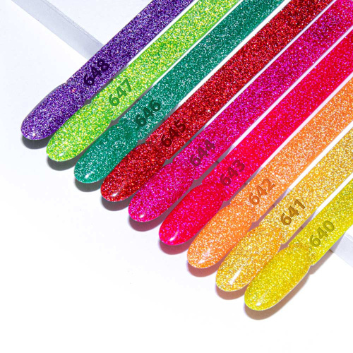 5 + 1 gratuit Vernis hybride Molly Nails Flashing Lights Neon Endless Sun sans HEMA/Di-HEMA 8 g n° 640