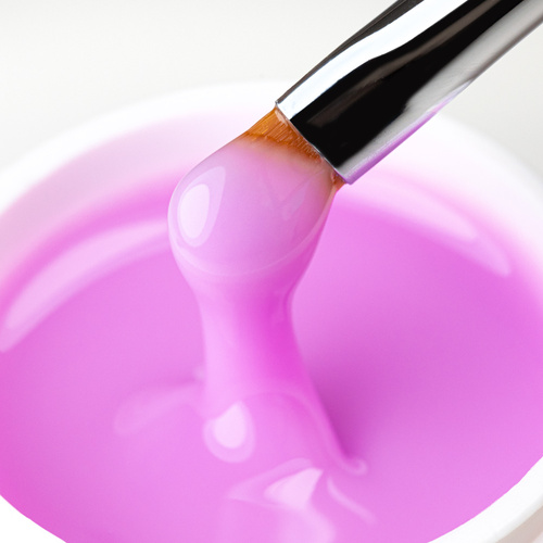 Gel de construcción autonivelante duro de densidad media Molly Nails Coffee Blush, sin HEMA ni Di-HEMA, 50 g