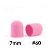 Cappucci per pedicure 7 mm, grana 60, 10 pezzi, Fabric Podo AlleMed, rosa