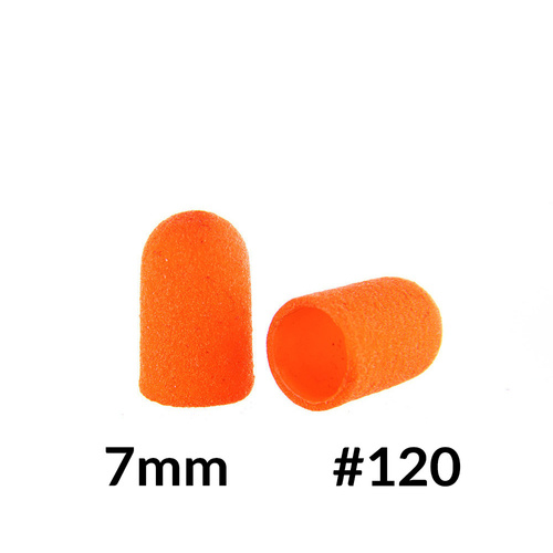 Kapturki do pedicure 7 mm gradacja 120 10 szt ABS Podo AlleMed Pomarańczowy Orange