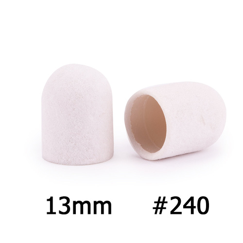 Kapturki do pedicure 13 mm gradacja 240 10 szt ABS Podo AlleMed Biały White