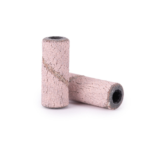 Maniküre- und Pediküre-Kappen, Schleifspitzen, Mini-Zylinder, 3 mm, Körnung 240, rosa, 50 Stück