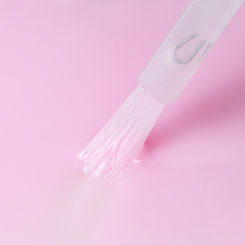 Top Milky MollyNails, smalto lattiginoso no-wipe senza risciacquo, Milky Blush, senza HEMA/Di-HEMA, 10 g
