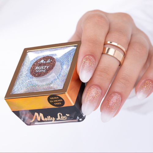 Żel do paznokci Shine on you Rusty Shine MollyLac HEMA/Di-HEMA Free 50g