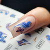 Selbstklebende Nagelaufkleber mit Schmetterlingsmotiv L-H003