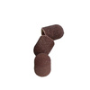 Cappucci abrasivi per pedicure con interno in cotone 13 mm, grana 240, marroni AlleMed, 100 pezzi