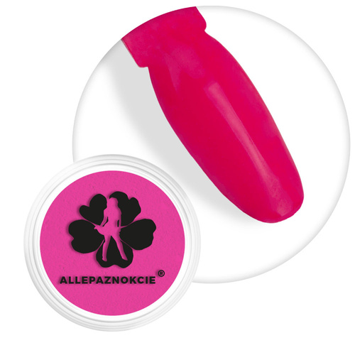 Poudre pour ongles Smoke Nails, effet fumé, Allepaznokcie, couleur néon framboise, n° 10