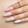 5+1gratis Lakier hybrydowy Molly Nails French Manicure Delicate Brown HEMA/Di-HEMA Free 8g Nr 132
