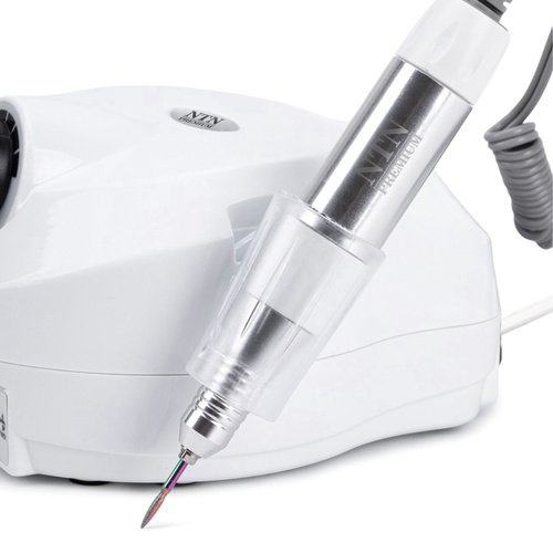 Frezarka do paznokci transformatorowa 65W NTN Premium do manicure pedicure biała DM202 35 000 obrotów 3m długości kabla
