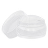 Silicone stamp for plates with a scraper, 8x5 cm, and a protective cap, transparent ergonomic casing