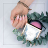 Gel de renforcement pour ongles sans HEMA/Di-HEMA, à l'huile d'arbre à thé MollyLac HerbaLine Sugar Pink par Gosia Kruś, 5 g