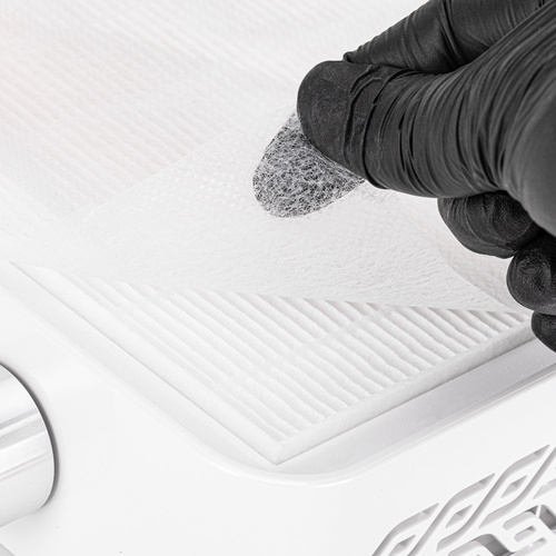 White non-woven filter pads for air purifiers, 100 pieces