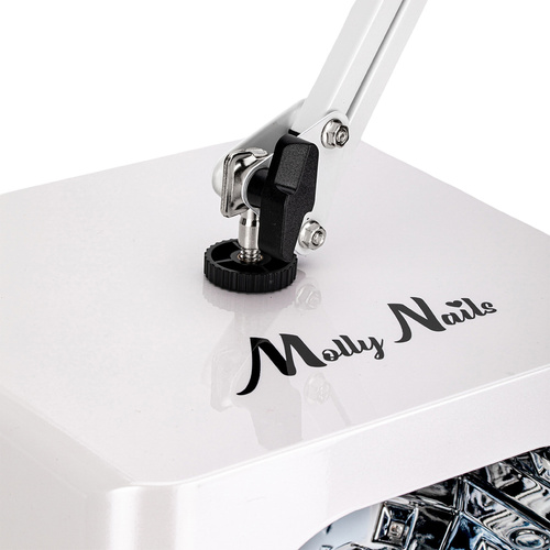 Дзеркальна лампа UV/LED 36 Вт Molly Nails для педикюру зі штативом, біла, V10, довжина кабелю 3 м