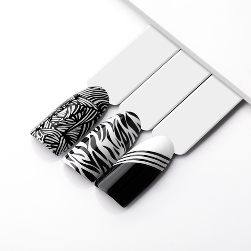 10 + 1 gratis: Molly Nails PRO Stamping Nagellack für Stempel und Stamping, schwarz, 10 ml