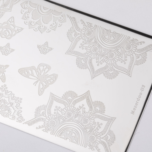 Stempelplatte mit Mezerdoo-Motiven B9
