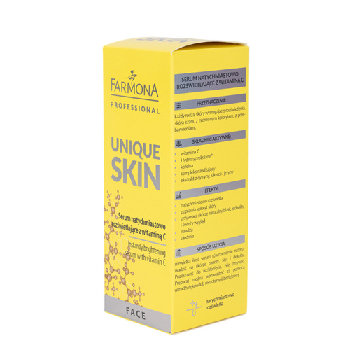 Sérum facial iluminador con vitamina C Farmona Unique Skin 30 ml