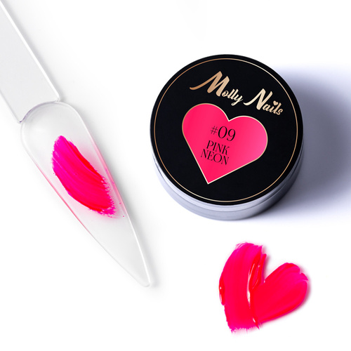 Pasta decorativa ProArt Paste Molly Nails Pink Neon senza HEMA/Di-HEMA 5 g n. 9