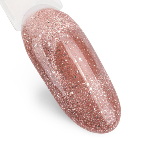 5+1 Free Magnetic Hybrid Nail Polish with Cat-Eye Effect: Cat Eye Foxy Eyes Radiant Brown by MollyLac, 10 g, No. 553