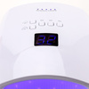 Lampe à ongles portable à batterie double UV/LED 48 W « No Name » pour vernis hybrides, gels et acrylogels, blanche, modèle S10