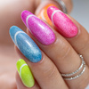 5+1 gratis: Molly Nails Hybridlack „Neon Flashy Cat Eye“ (HEMA-frei), 8 g, Nr. 176