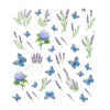 Self-adhesive nail stickers 5D flowers butterflies No. 18