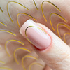 Adesivi per unghie / French / Linea del sorriso francese, 48 pezzi, dorati, STZ-CS169 MollyNails