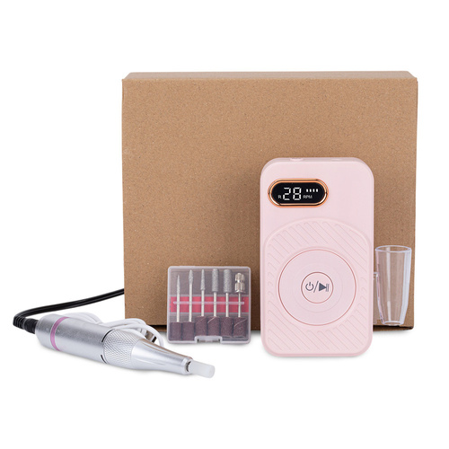 Fraiseuse à ongles 50 W No Name pour manucure et pédicure, rose, 110 × 45 000 tr/min