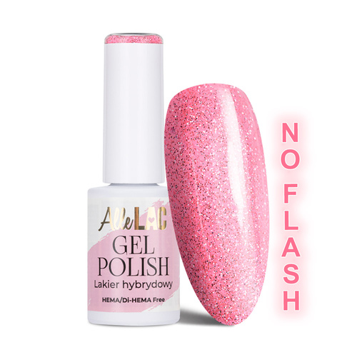 LED/UV-Gel-Nagellack Pinks Flash Glitter Light Pink AlleLac HEMA/Di-HEMA-frei 6 g