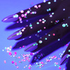 GLOW night glow-in-the-dark rhinestones, mix of sizes, No. 6, approx. 250 pcs.