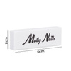 MollyNails Mini Double-Sided Buffer 180/240, White, 15-pack