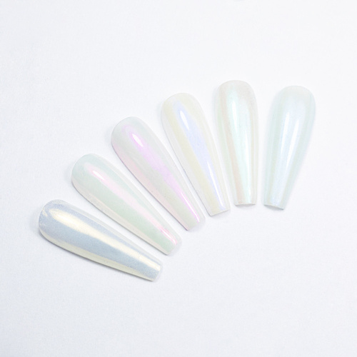 10+1gratis Pyłek do paznokci efekt lustra kasetka 6 kolorów Molly Nails Nr 8