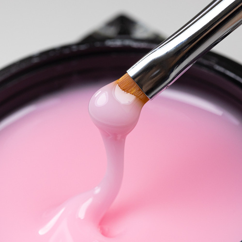 10+1 gratis Selbstnivellierendes Builder-Gel, hart, mitteldick, Molly Nails French Pink, HEMA/Di-HEMA-frei, 50 g