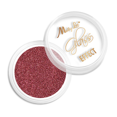Spiegelglanz-Puder für die Nagelverzierung MollyLac Glass Effect Deep Pink Nr. 4