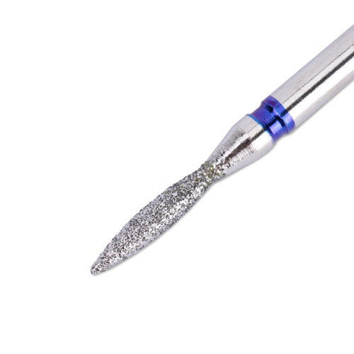 Diamond cuticle file, narrow teardrop shape, medium