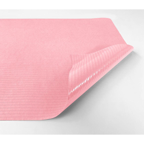 Paño de papel médico desechable con lámina, 60 cm x 50 m, rosa