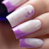 Mleczna baza kauczukowa z fioletowo metalicznymi płatkami Flakes Rubber Base Milk&Purple MollyLac HEMA/Di-HEMA Free 10 gram