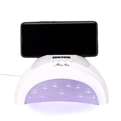 Lot de 24 lampes UV/LED pour ongles 48 W Molly Nails pour vernis hybrides, gels et acrylogels, couleur blanche, modèle SUN 1S PRO, câble de 3 m de long