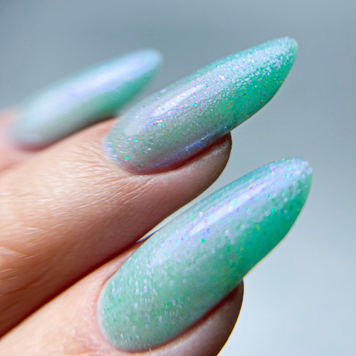 MollyLac Hybrid-Nagellack „Mermaid Whispers Green Sea of Sin“, 10 g, Nr. 591