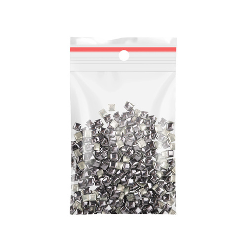 ShinePins smooth studs, rhinestones, nail decorations, square, large, NTN Premium No. 14, 5g