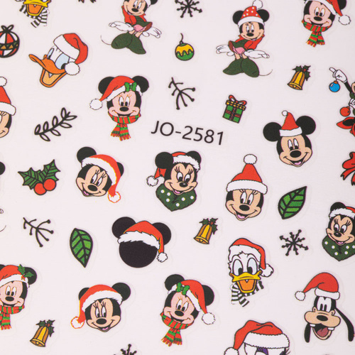Weihnachtliche selbstklebende Nagelsticker JO-2581