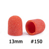 Pedicure-Kappen 13 mm, Körnung 150, 10 Stück, Fabric Podo AlleMed, Orange